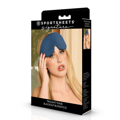 SPORTSHEETS Signature Twilight Tease Blackout Blindfold -  Eye Mask