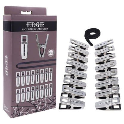 EDGE Body Zipper Clothes Pins -   Pins - Set of 16