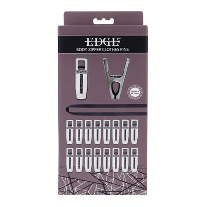 EDGE Body Zipper Clothes Pins -   Pins - Set of 16