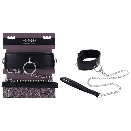 EDGE Collar & Leash -  Neck Restraint with Heavy Duty Metal Leash