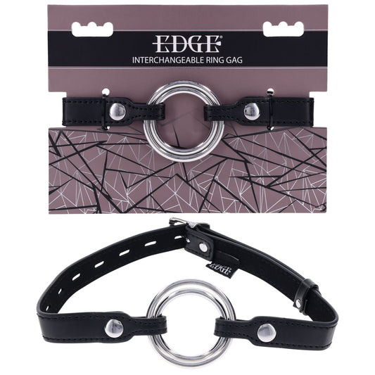 EDGE Interchangeable Ring Gag -  Mouth Gag Restraint with 2 Interchangeable Pieces