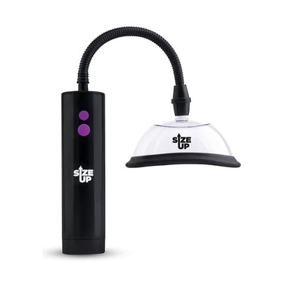 Size Up Rechargeable Power Plumper Pussy Pump -  USB Rechargeable Vagina Pump with Interchangeable Chambers