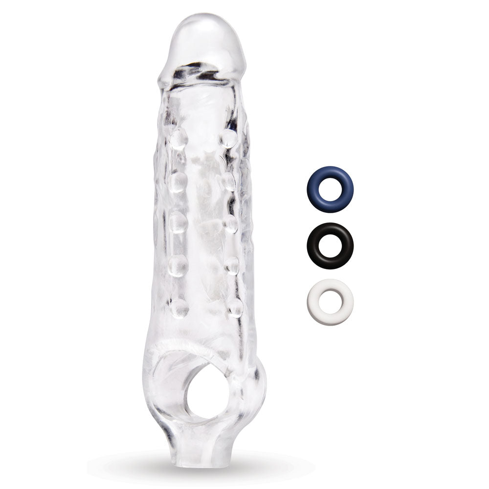 Size Up 1 Inch See-Thru Stretch Penis Extender