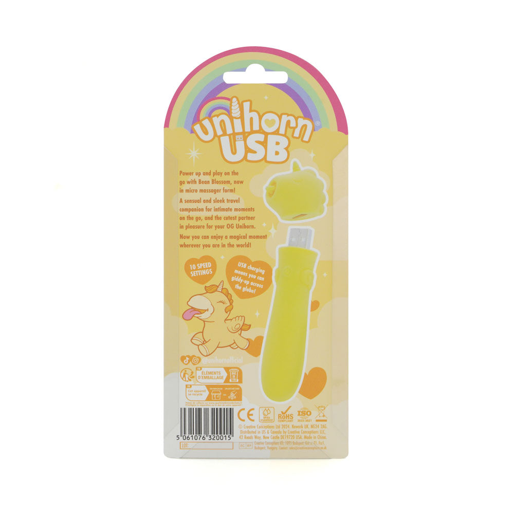 Unihorn - USB Bullet - Bean Blossom -  USB Rechargeable Vibrating Bullet