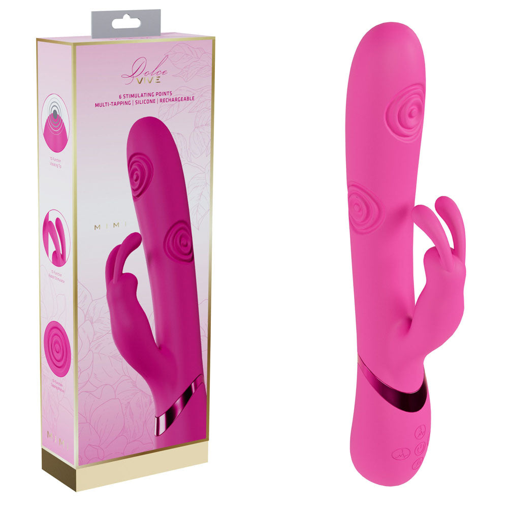 VIVE Mimi -  -  25 cm USB Rechargeable Vibrating & Tapping Rabbit Vibrator
