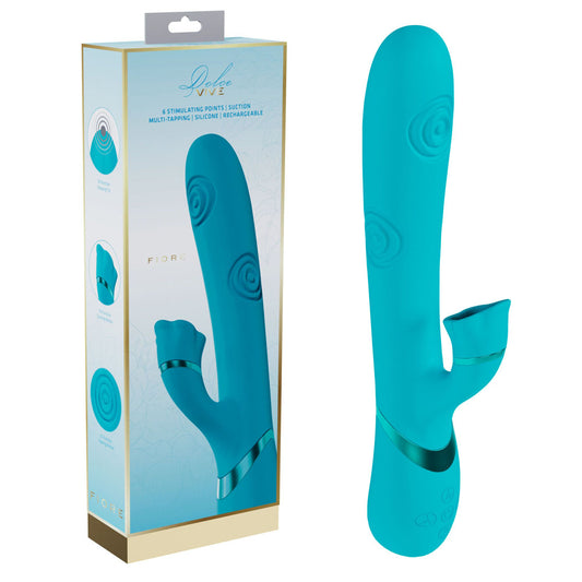 VIVE Fiore -  25 cm USB Rechargeable Tapping Rabbit Vibrator