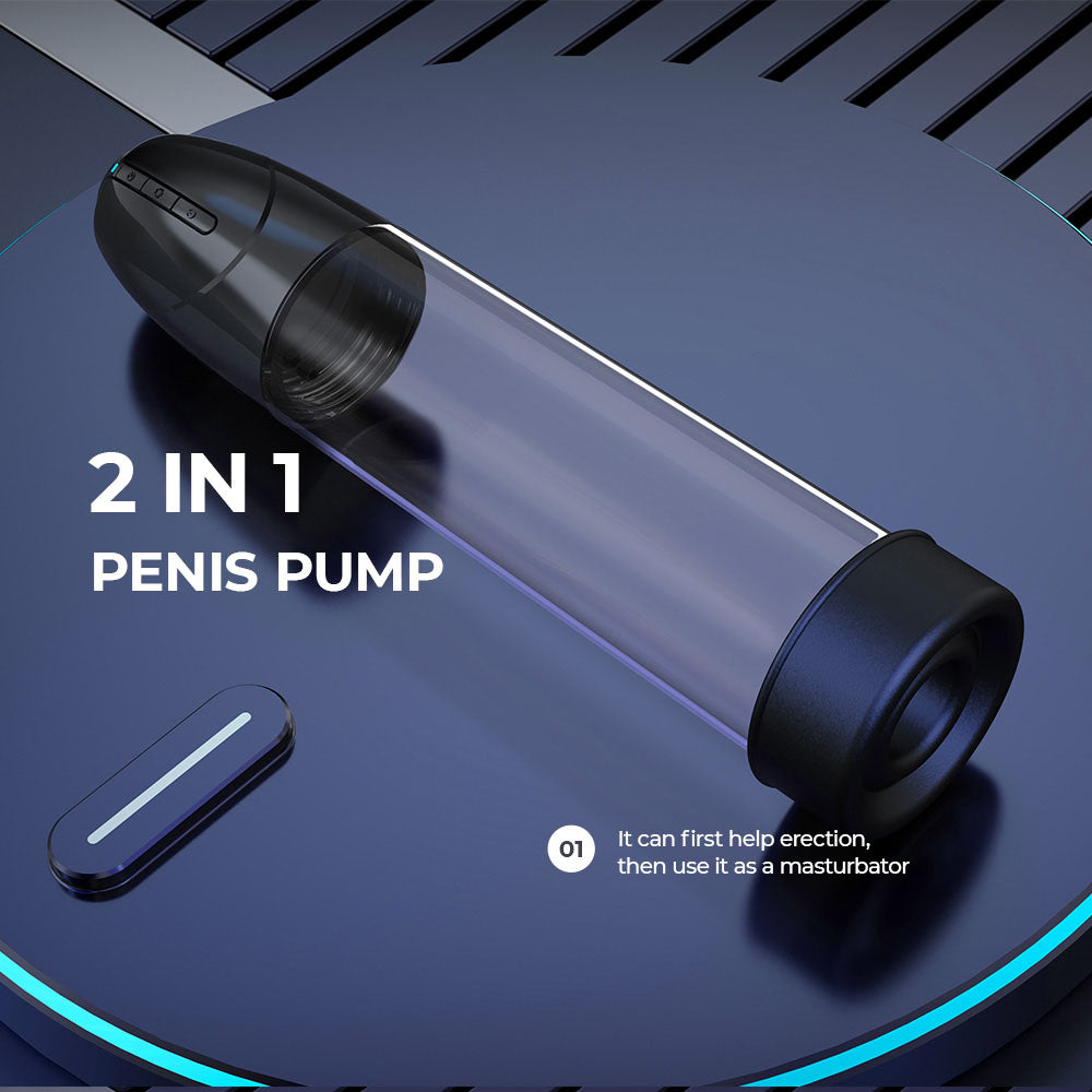LuvPump Smart Penis Pump -  USB Rechargeable 2-in-1 Automatic Penis Pump