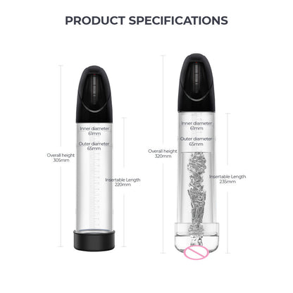 LuvPump Smart Penis Pump -  USB Rechargeable 2-in-1 Automatic Penis Pump