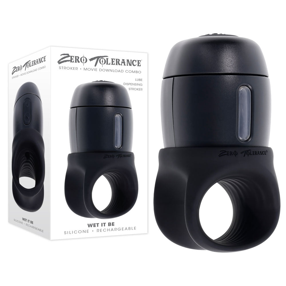 Zero Tolerance WET IT BE -  USB Rechargeable Vibrating and Self Lubricating Stroker