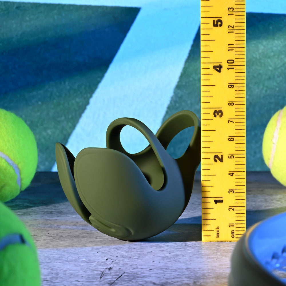 Zero Tolerance NUTTY BUDDY - Olive  USB Rechargeable Vibrating Cock & Balls Ring