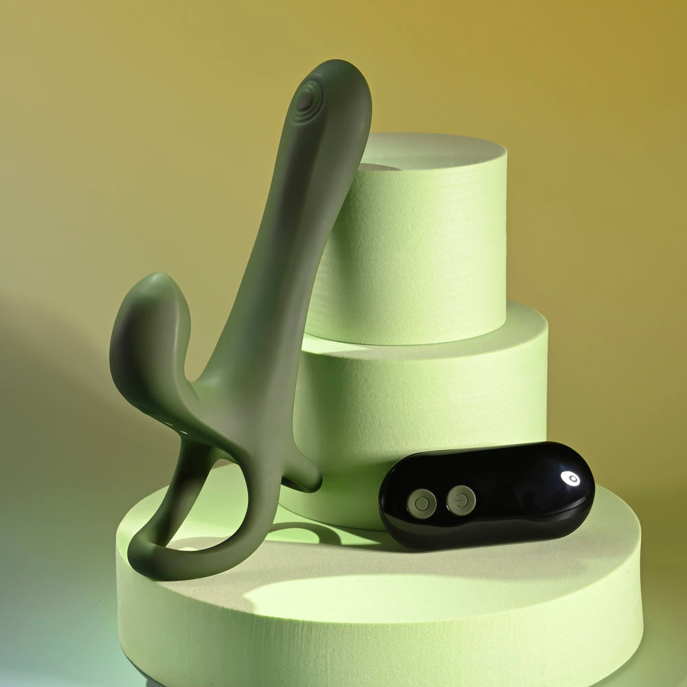 Zero Tolerance STRAP, TAP & GO -  USB Rechargeable Vibrating & Tapping Penis Sleeve with Wireless Remote