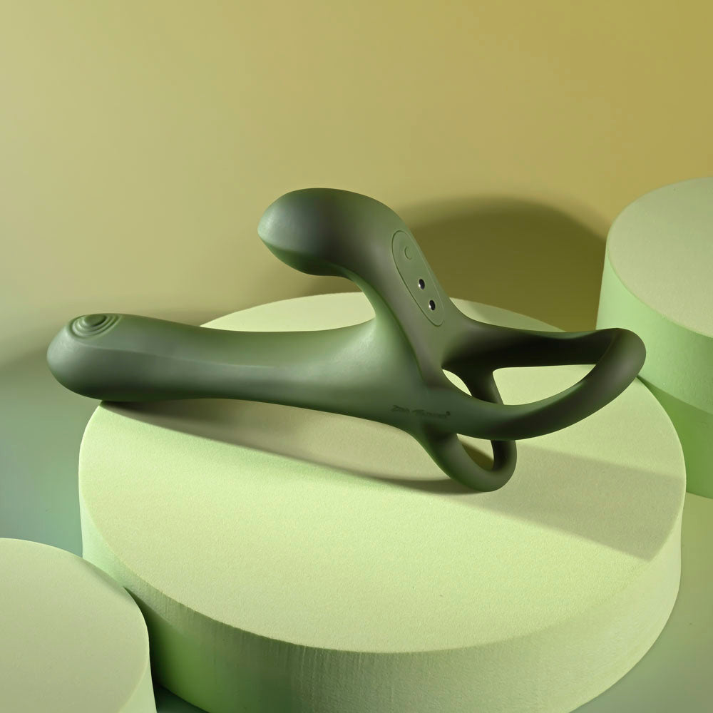 Zero Tolerance STRAP, TAP & GO -  USB Rechargeable Vibrating & Tapping Penis Sleeve with Wireless Remote
