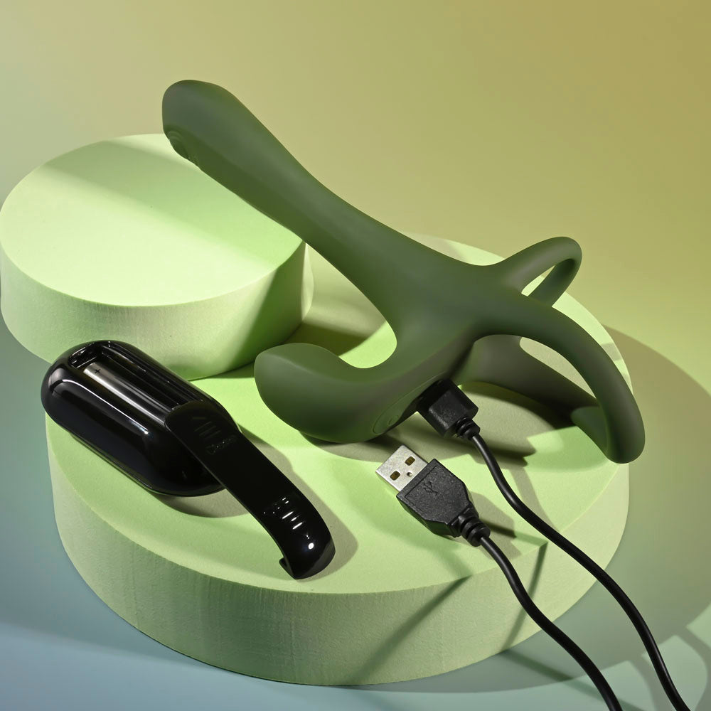 Zero Tolerance STRAP, TAP & GO -  USB Rechargeable Vibrating & Tapping Penis Sleeve with Wireless Remote