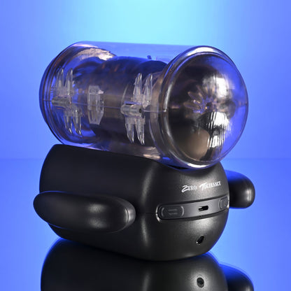 Zero Tolerance HOLD ME TIGHT -  USB Rechargeable Vibrating Auto Stroker with Phone Holder