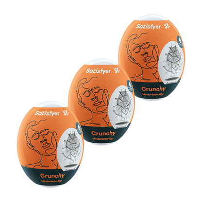 Satisfyer Masturbator Eggs - Crunchy 3 Pack