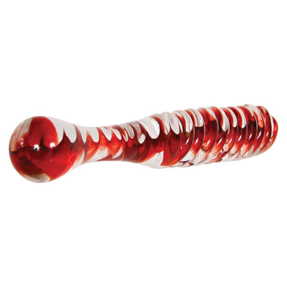 Adam & Eve Sweetheart Swirl Glass Dildo