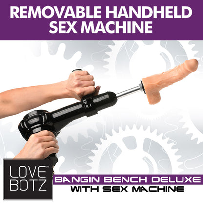 LoveBotz Bangin Bench Deluxe with Sex Machine