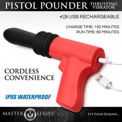 Master Series Pistol Pounder Thrusting Vibrator
