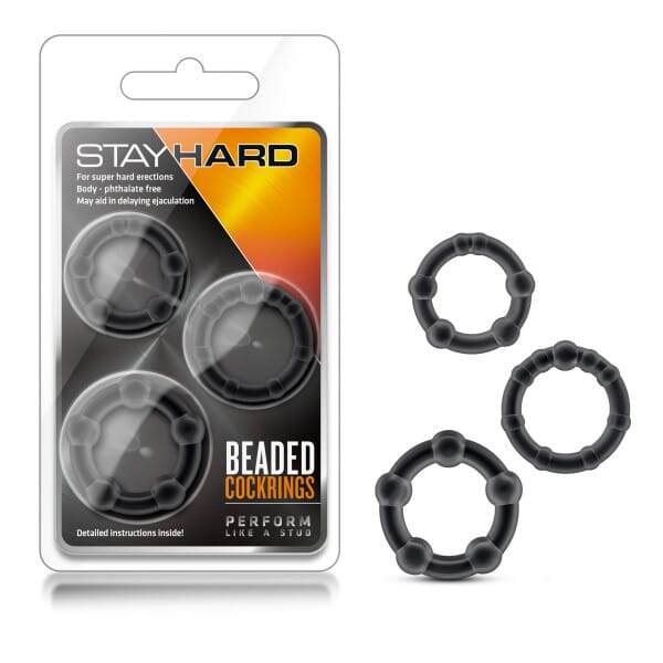 Stay Hard Beaded Cockrings