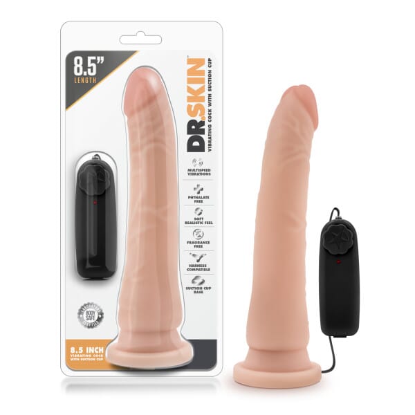 Dr. Skin 8.5'' Vibrating Realistic Cock