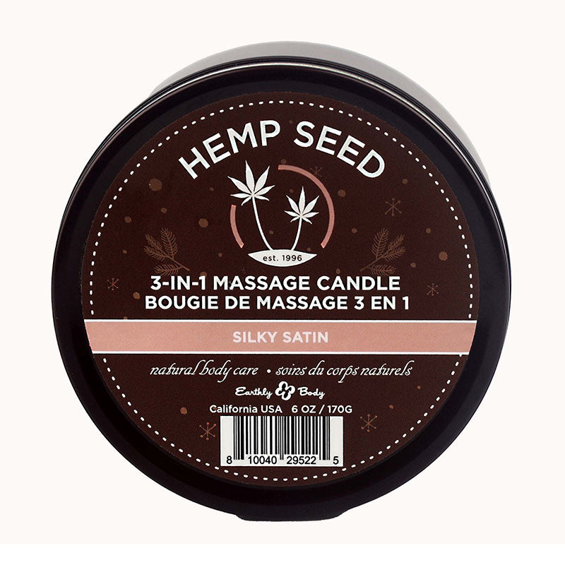 Hemp Seed 3-In-1 Massage Candle - Silky Satin