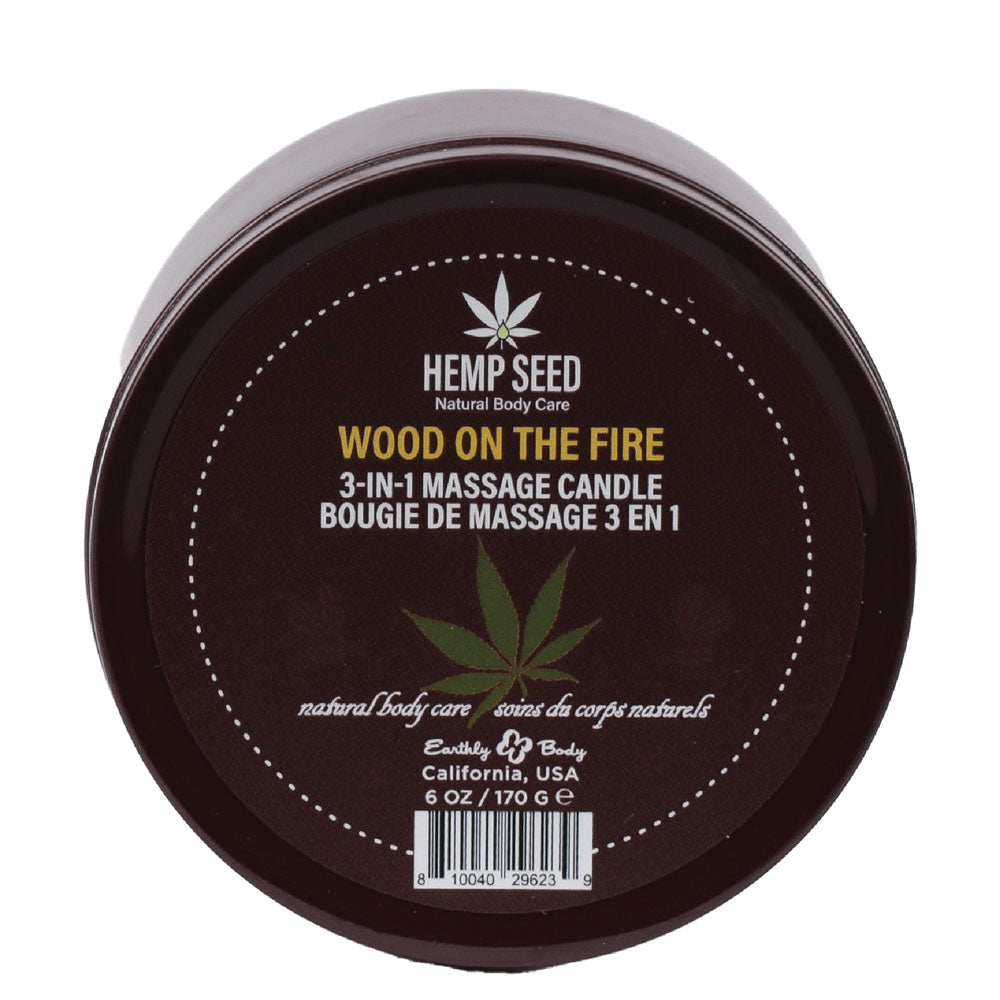 Hemp Seed 3-In-1 Massage Candle - Wood On The Fire