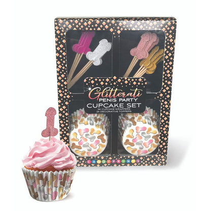 Glitterati - Penis Party Cupcake Set