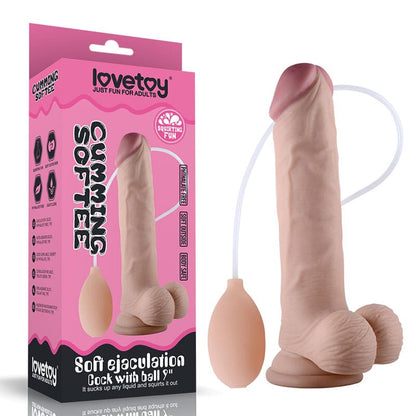 Cumming Softee Soft Ejaculation Cock 9'' with Balls