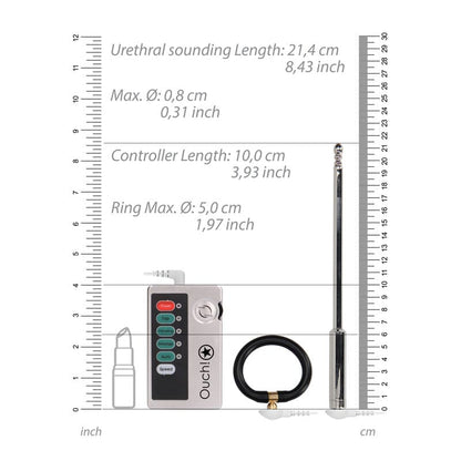 OUCH! E-stim Urethral Sounding Set - Large