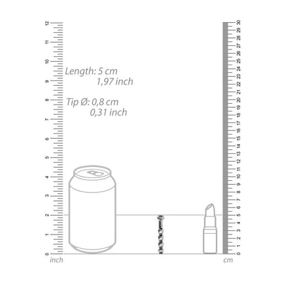 OUCH! Urethral Sounding - Metal Plug - 8mm