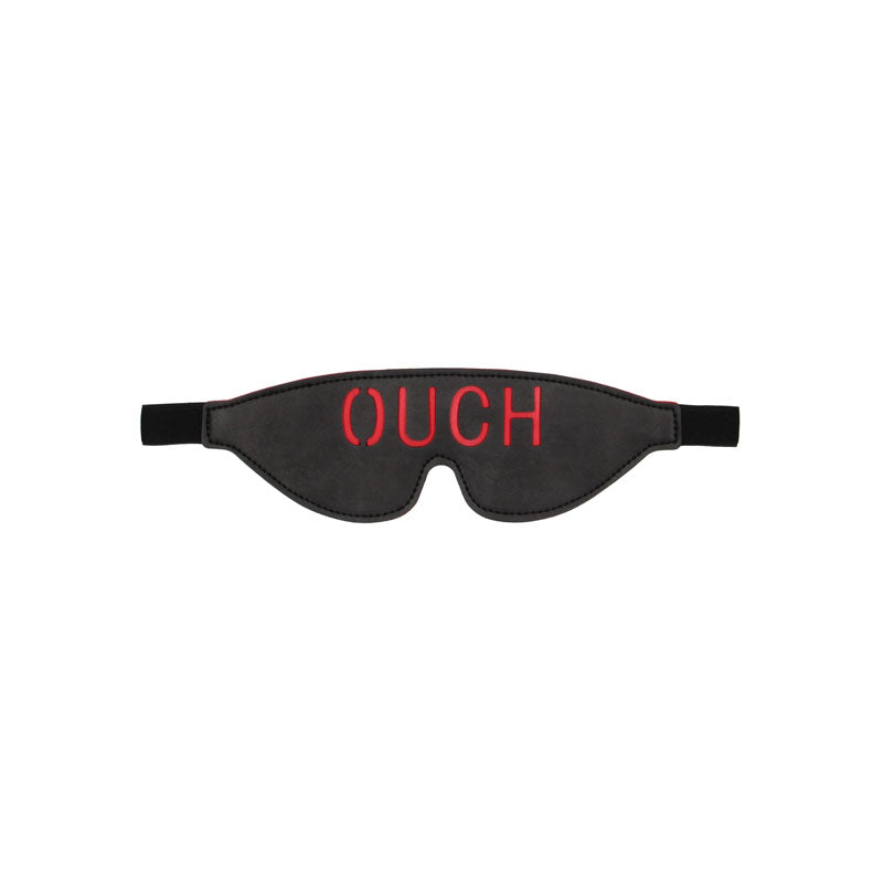 OUCH!  & White Bonded Leather Eye-Mask ''Ouch''