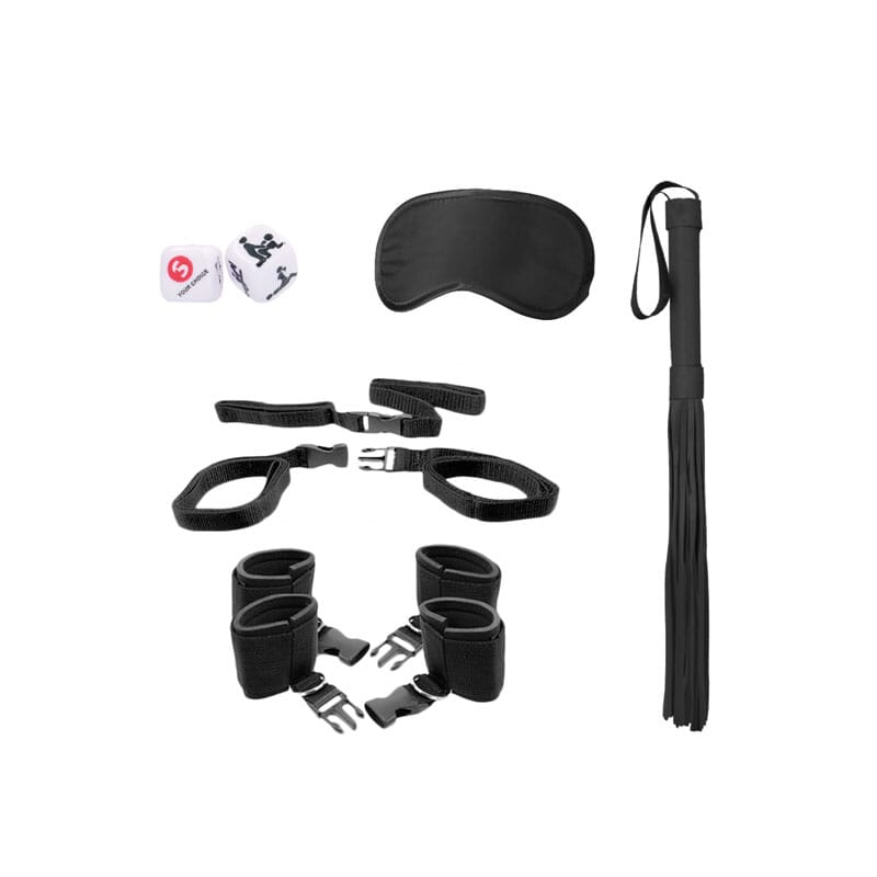 OUCH!  & White Bed Post Bindings Restraint Kit