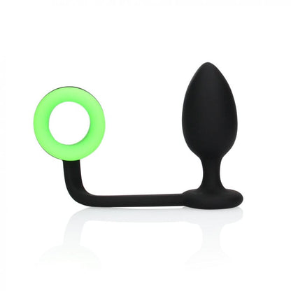 OUCH! Glow In The Dark Butt Plug with Cock Ring