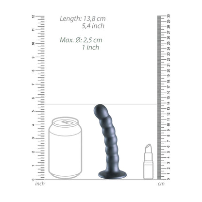 OUCH! Beaded Silicone G-Spot Dildo - 5'' / 13cm