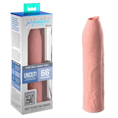 Fantasy X-Tensions Elite Uncut Silicone Penis Enhancer -