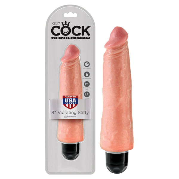 King Cock 8'' Vibrating Stiffy