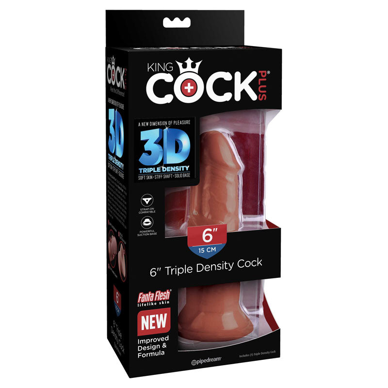 King Cock Plus 6'' Triple Density Cock