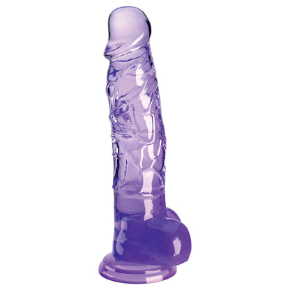 King Cock Clear 8'' Cock with Balls -