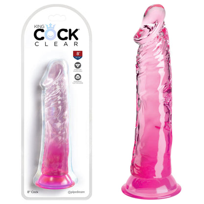 King Cock Clear 8'' Cock -