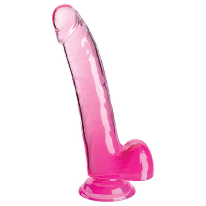 King Cock Clear 9'' Cock with Balls -