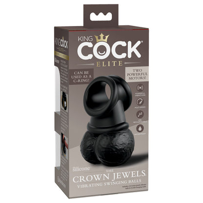 King Cock Elite The Crown Jewels Vibrating Silicone Balls