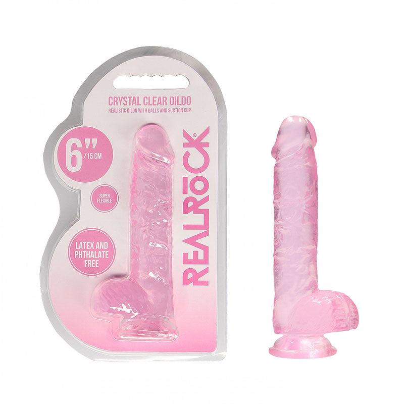 RealRock 6'' Realistic Dildo With Balls