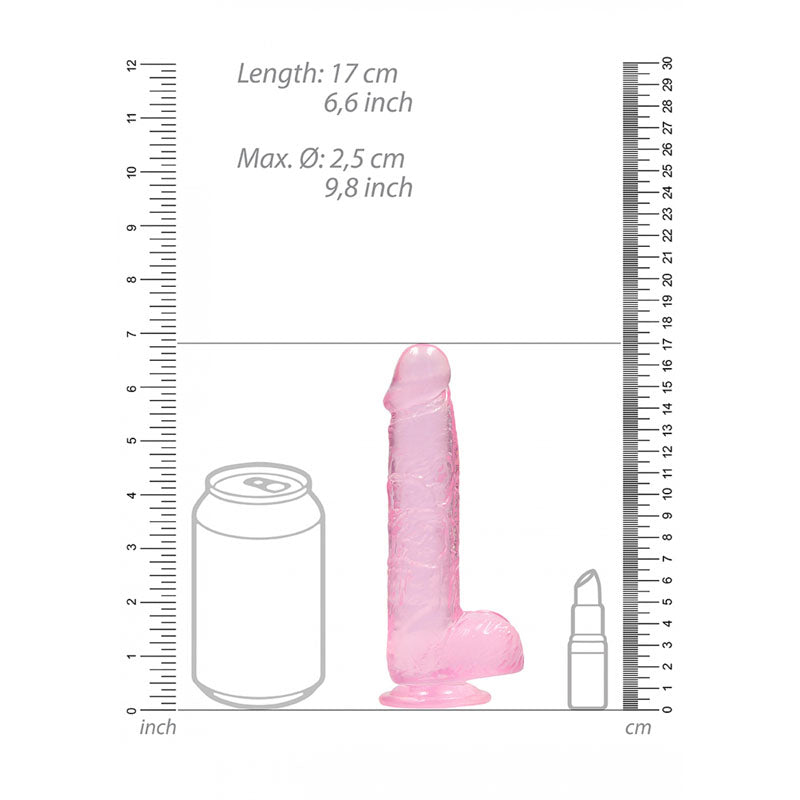 RealRock 6'' Realistic Dildo With Balls