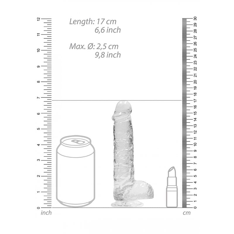 RealRock 6'' Realistic Dildo With Balls