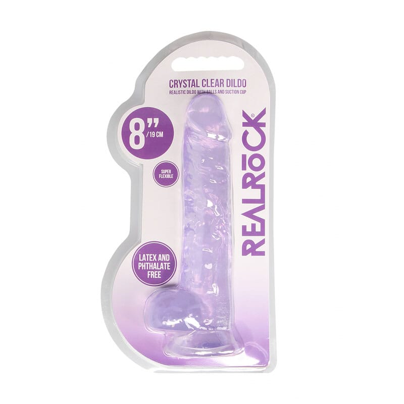 RealRock 8'' Realistic Dildo With Balls