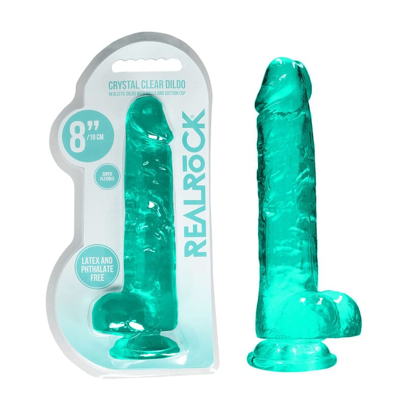 RealRock 8'' Realistic Dildo With Balls