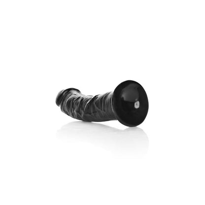 REALROCK Realistic Regular Curved Dildo with Suction Cup - 15.5 cm