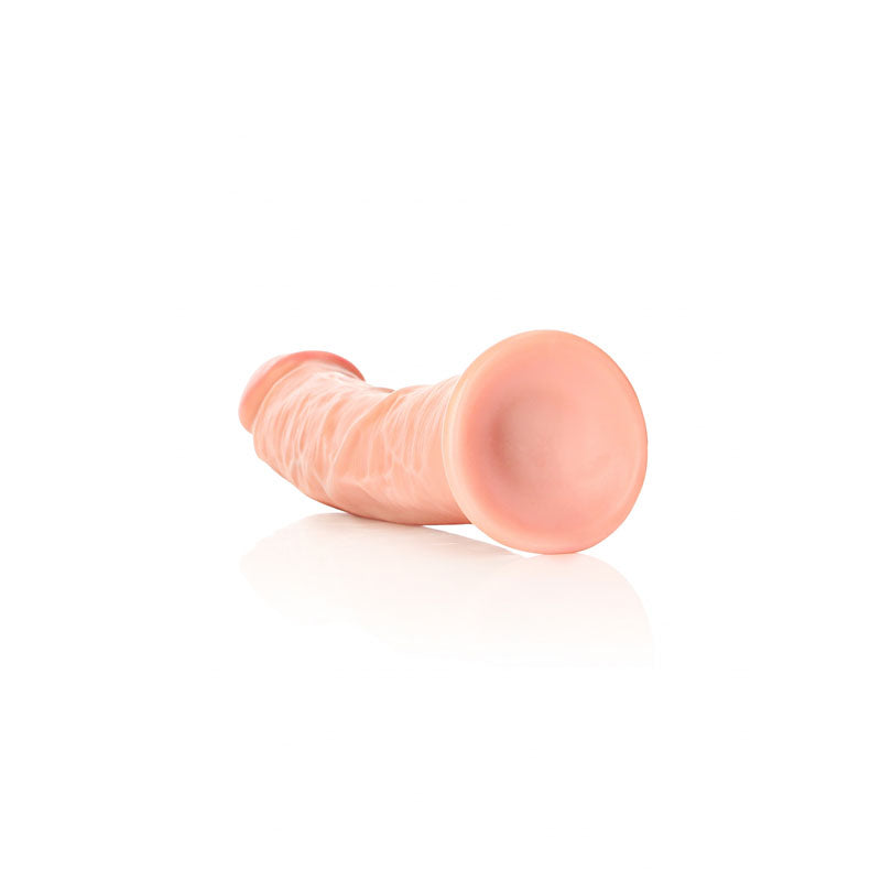 REALROCK Realistic Regular Curved Dildo with Suction Cup - 23 cm