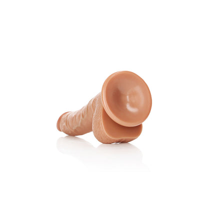 REALROCK Realistic Regular Curved Dong with Balls - 18 cm