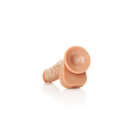 REALROCK Straight Realistic Dildo with Balls - 18 cm